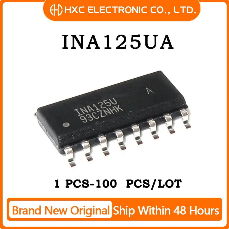 

1PCS/5PCS/10PCS/50PCS 100% New INA125UA INA125U sop-16 IC