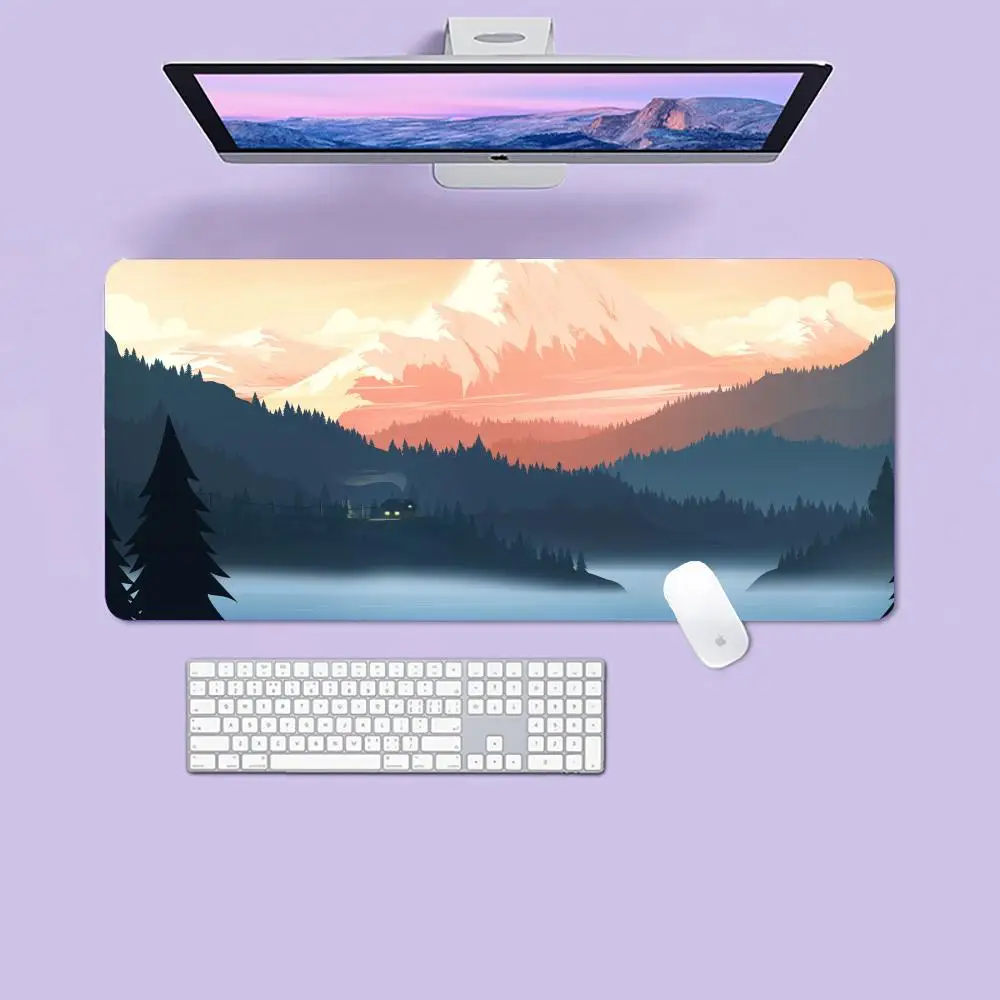 

mountains and sea Mouse Pad Gaming Mouse Desk Mat Large Keyboard Pad Desktop Rubber Mouse Cushion