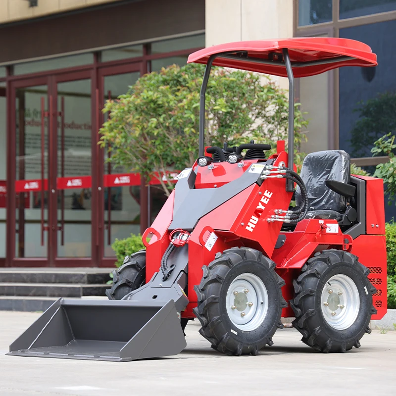 EPA ยูโร 5 Mini Skid Steer Loader ปรับแต่ง Multifunctional Skid Steer Loaders สําหรับขายคุณภาพสูงฟาร์มใช้ Mini Loader