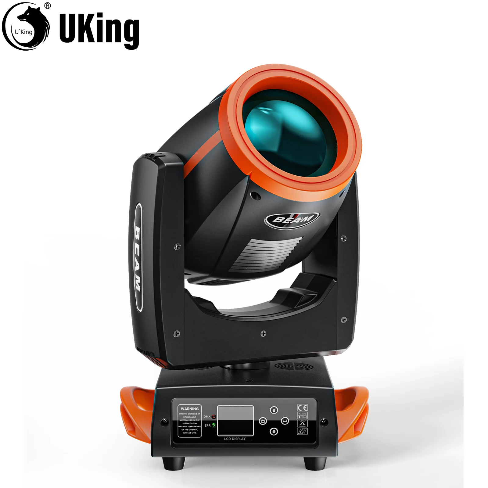 U`King 230W Moving Head Light Orange Stytle Stage Lights Rainbow Effect Spotlight DMX512 Control For Wedding Disco DJ Party