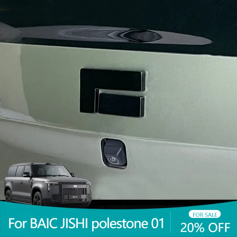 

For BAIC JISHI polestone 01 ROX 01 Logo Covers The Appearance Black Warrior Steering Wheel Logo Blackened Decoration Suitable