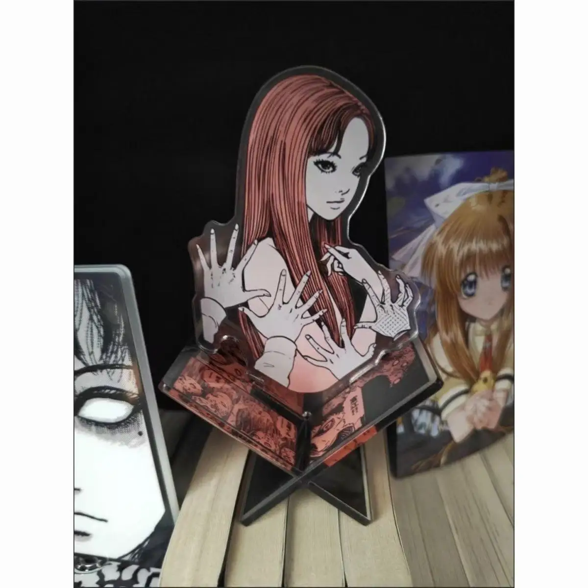 

Junji Ito Toys Fu Jiang Terrorism DIY Acrylic Stand Comic Second Creation Fu Jiang Self-made Thrilling Japan Peripherals Toy