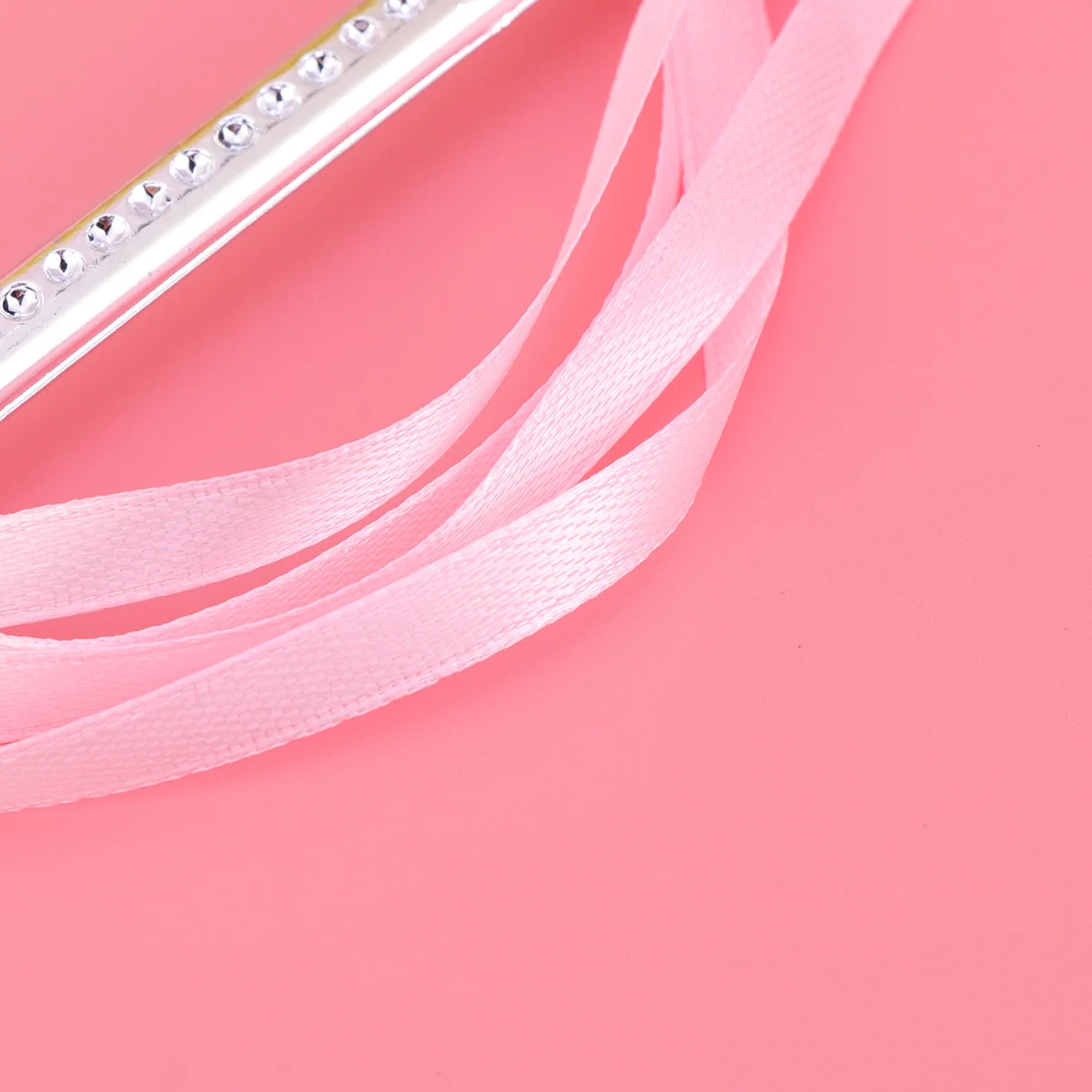 

3pcs Fairy Wand For Girls Princess Party Decoration Electroplated Pentagram With Sparkling Beads (Pink)