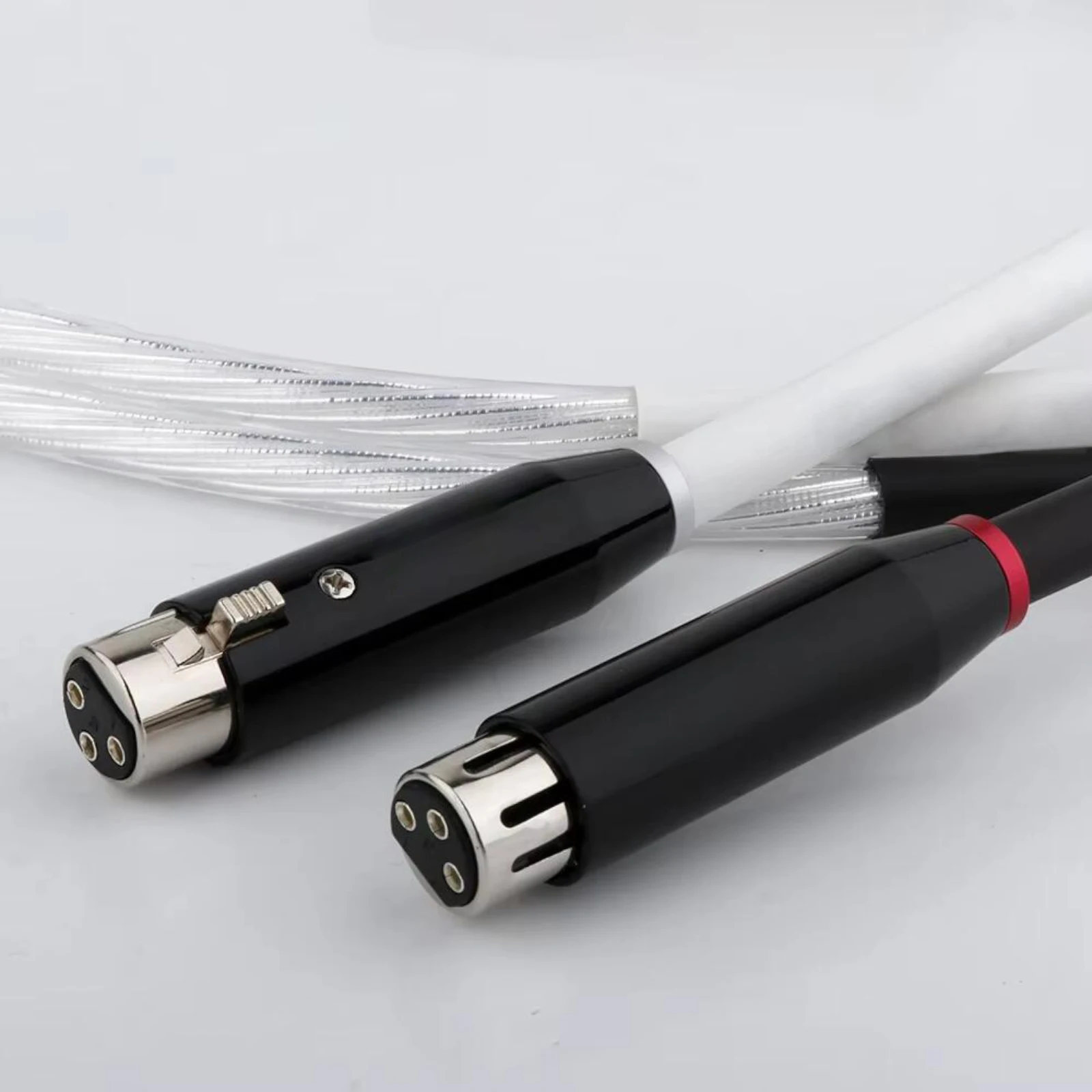 Preffair 실버 도금 쉴드 RCA-XLR 상호 연결 케이블 데이터 케이블 남성 여성 RCA XLR 오디오 케이블 연장 코드