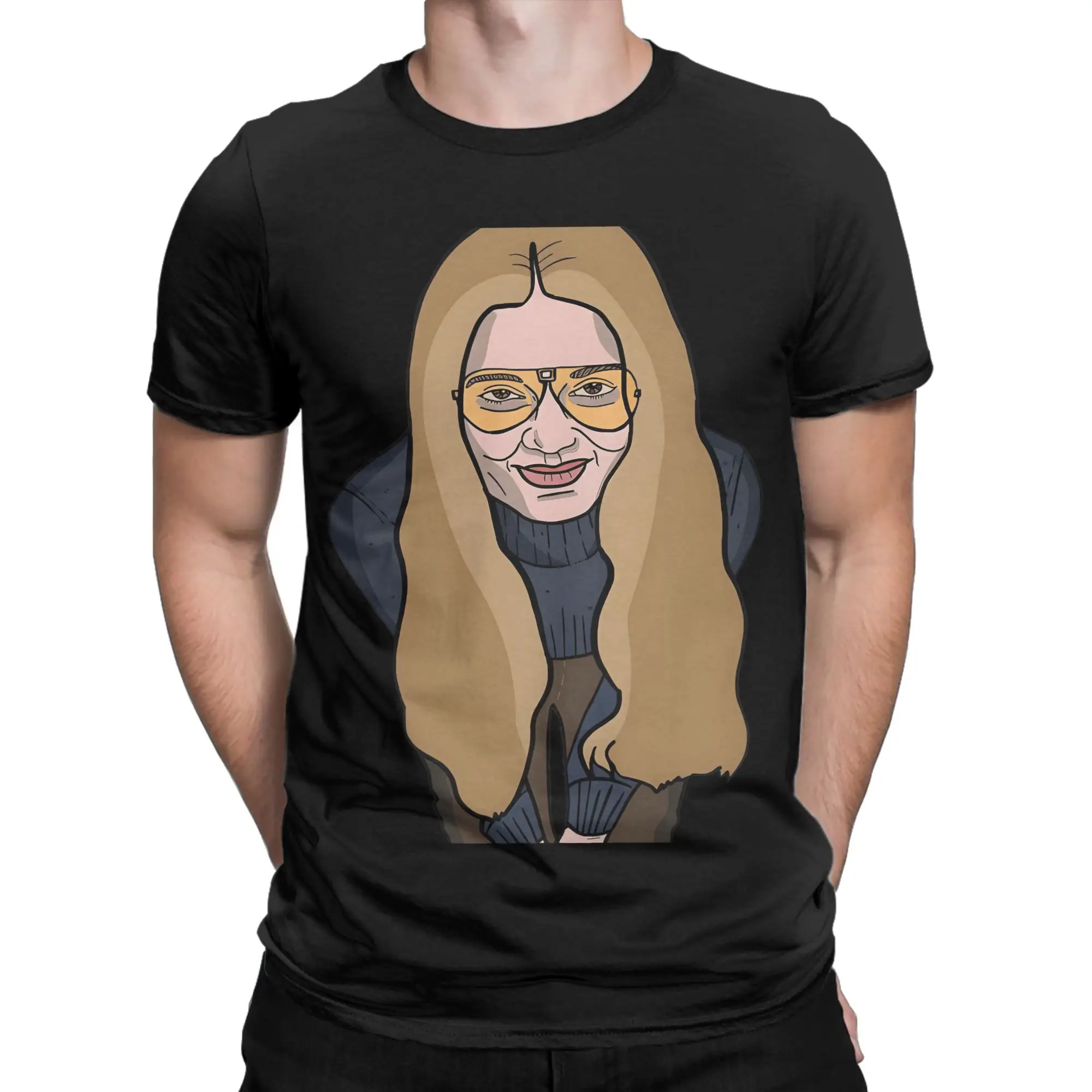 Men's Gloria Steinem T Shirts  Cotton Tees Summer Streetwear Short-Sleeved T-Shirt O Neck Harajuku Casual Tee Shirt Plus Size