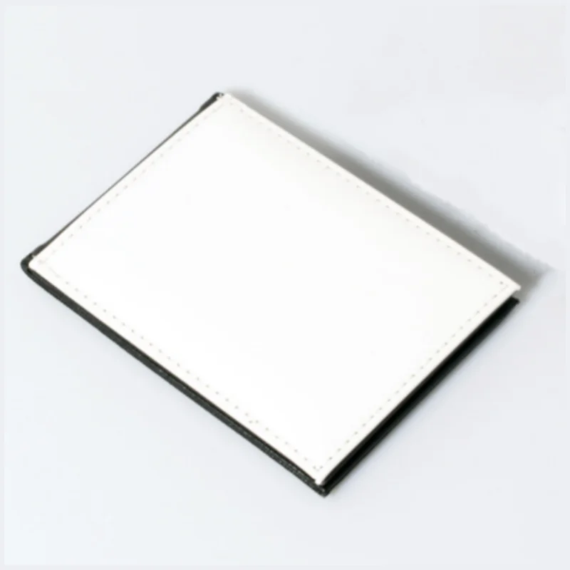 Thermal Sublimation PU Leather Large Blank Makeup Mirror Thermal Transfer Blank Leather Mirror Can Be Upright Beauty Mirror