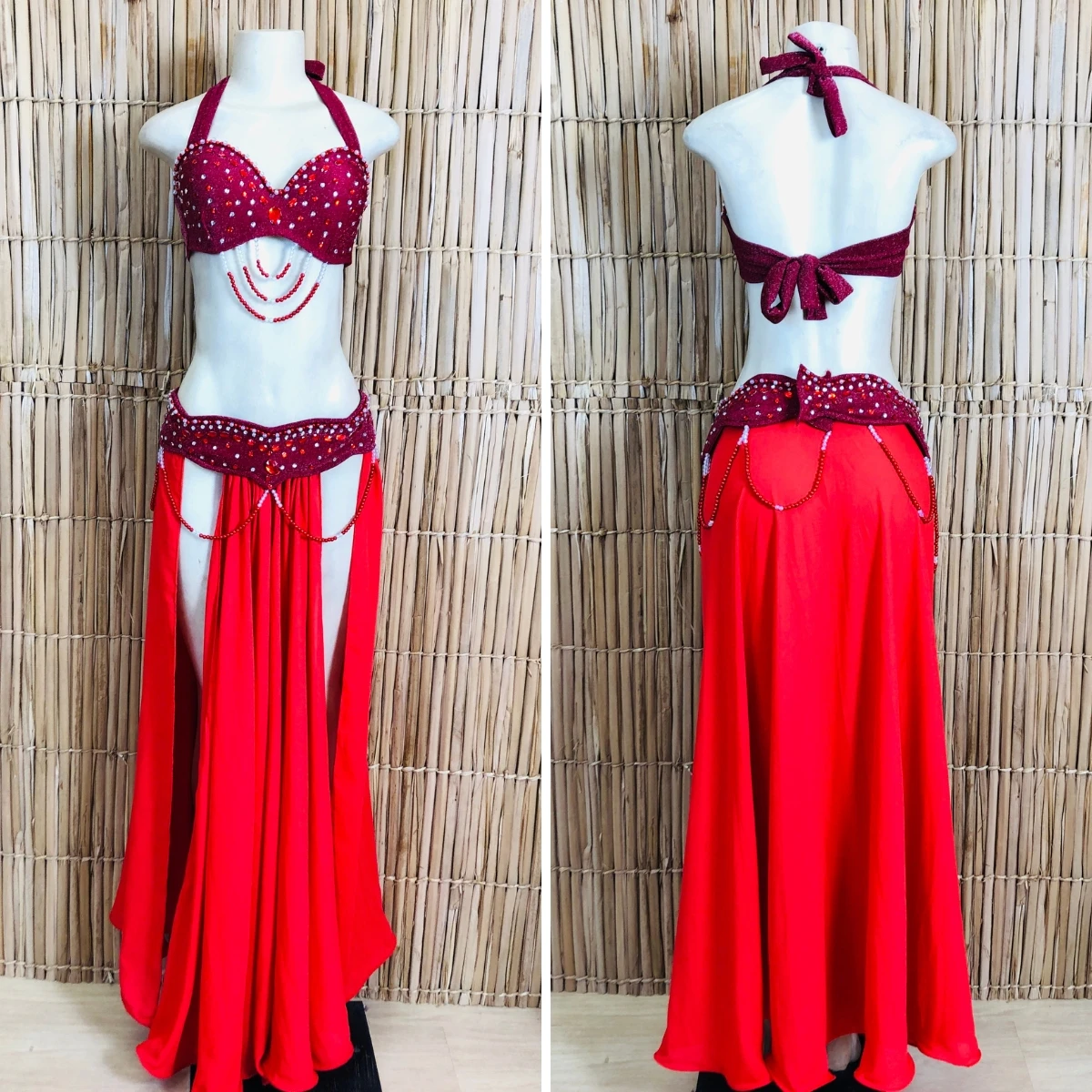 [Sale] Ventre Dance Full Embroidery Costume-Ready Delivery-TPCL-823