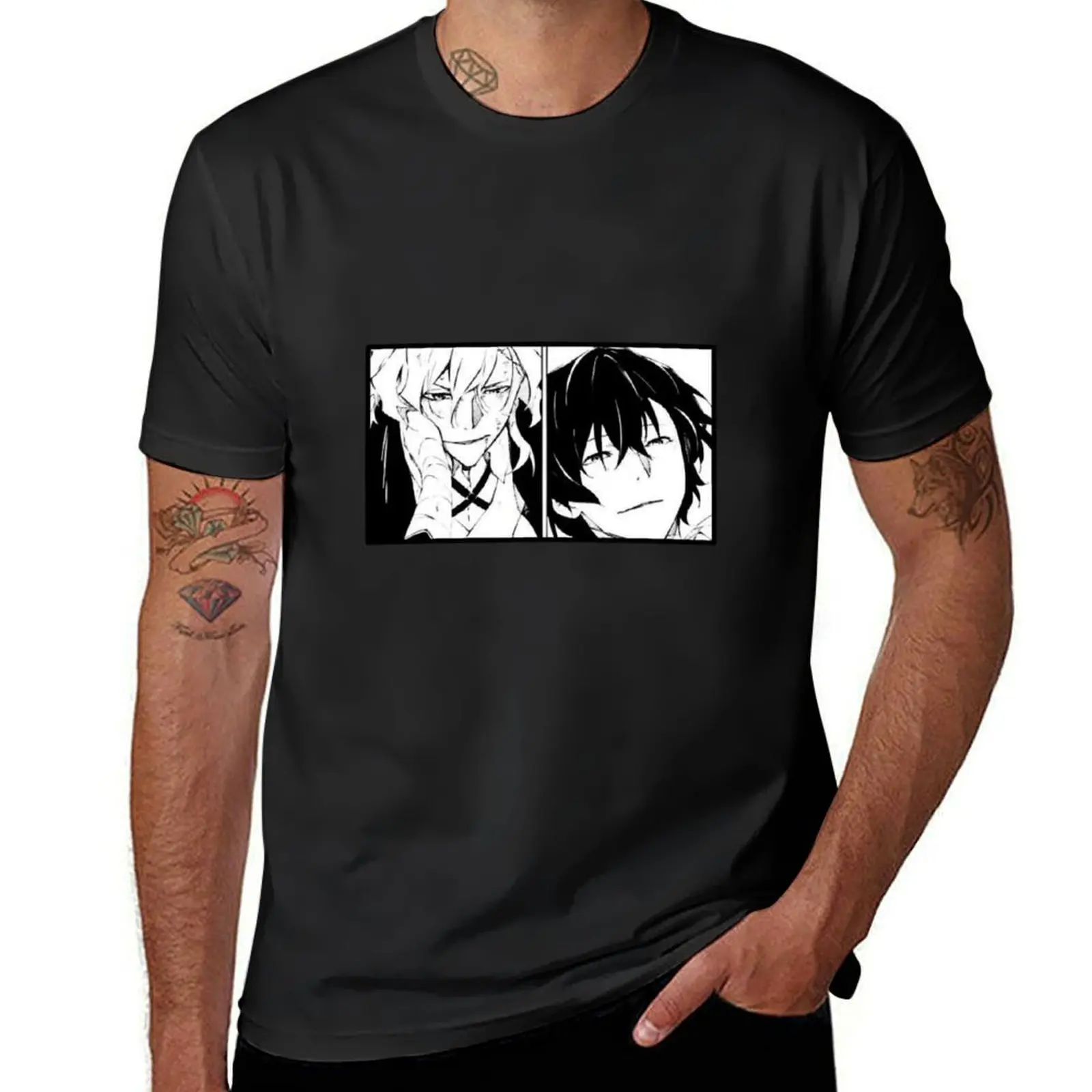 Dazai. Chuuya T-Shirt quick drying oversizeds summer top anime t shirt men