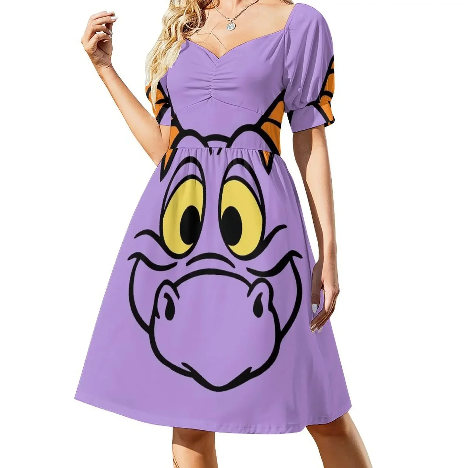 

Figment Big Face Sleeveless Dress Female dress Dress