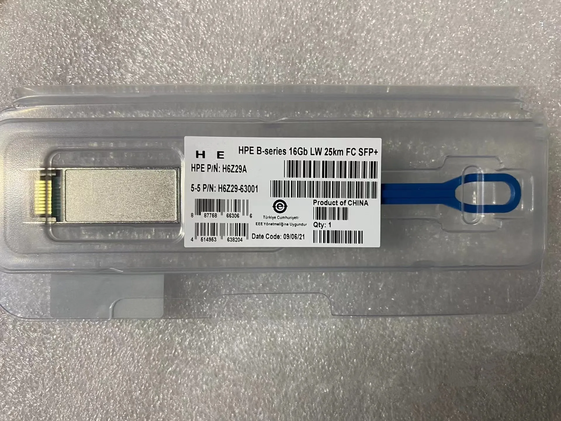 H-PE 16G SFP 25KM Single mode Transceiver H6Z29A 741204-001 16Gb LW 25km FC SFP+ AFCT-57F3NPZ-001 5697-2663 16G Fiber Switch