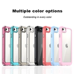 For iPhone SE 2022 Case For iPhone 15 Pro Max 14 13 Pro Max 12 8 7 SE 3 Cover Luxury Silicone Clear Bumper TPU Shockproof Shell