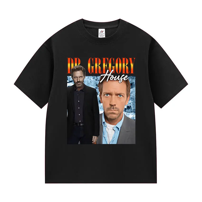 Dr Gregory House Md Funny Meme Tee Shirt Men's Women Vintage High Quality Fashion T-shirt summer 100% Cotton Oversized T Shirts image 5