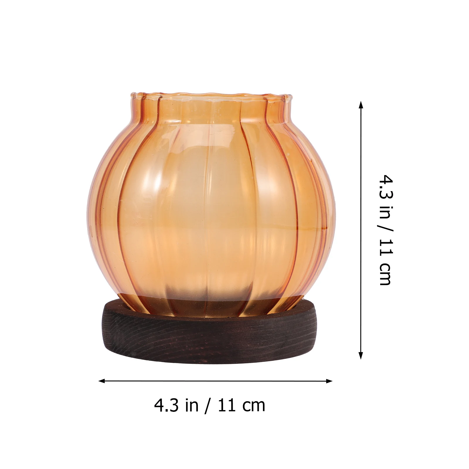 

Pumpkin Candlesticks Tea Light Holder Tealight Holders Glass Butter Lamp Halloween Home Decor Decorative