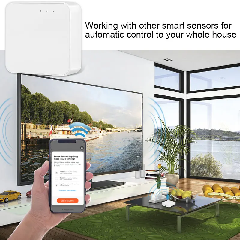 Aubess Tuya Multi-mode Gateway WiFi+Zigbee+BLE Smart Home Bridge Tuya/ smart Life APP Remote Control Work With Alexa Google Home