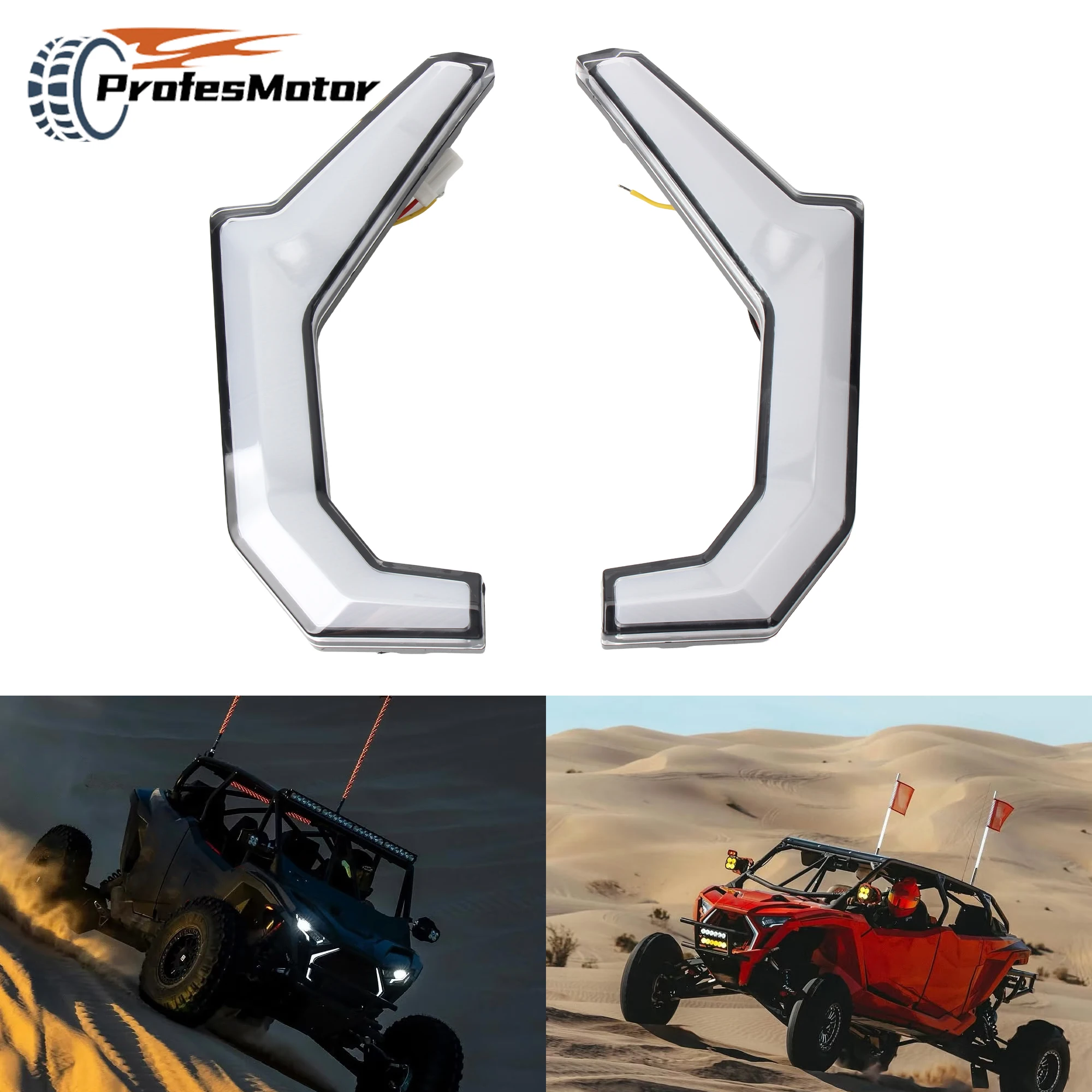 

Передний указатель поворота ATV UTV для Polaris RZR XP XP4 1000 2014-2018 RZR-4 900 2015-2020, детали дневных ходовых огней для эндуро QuadBike