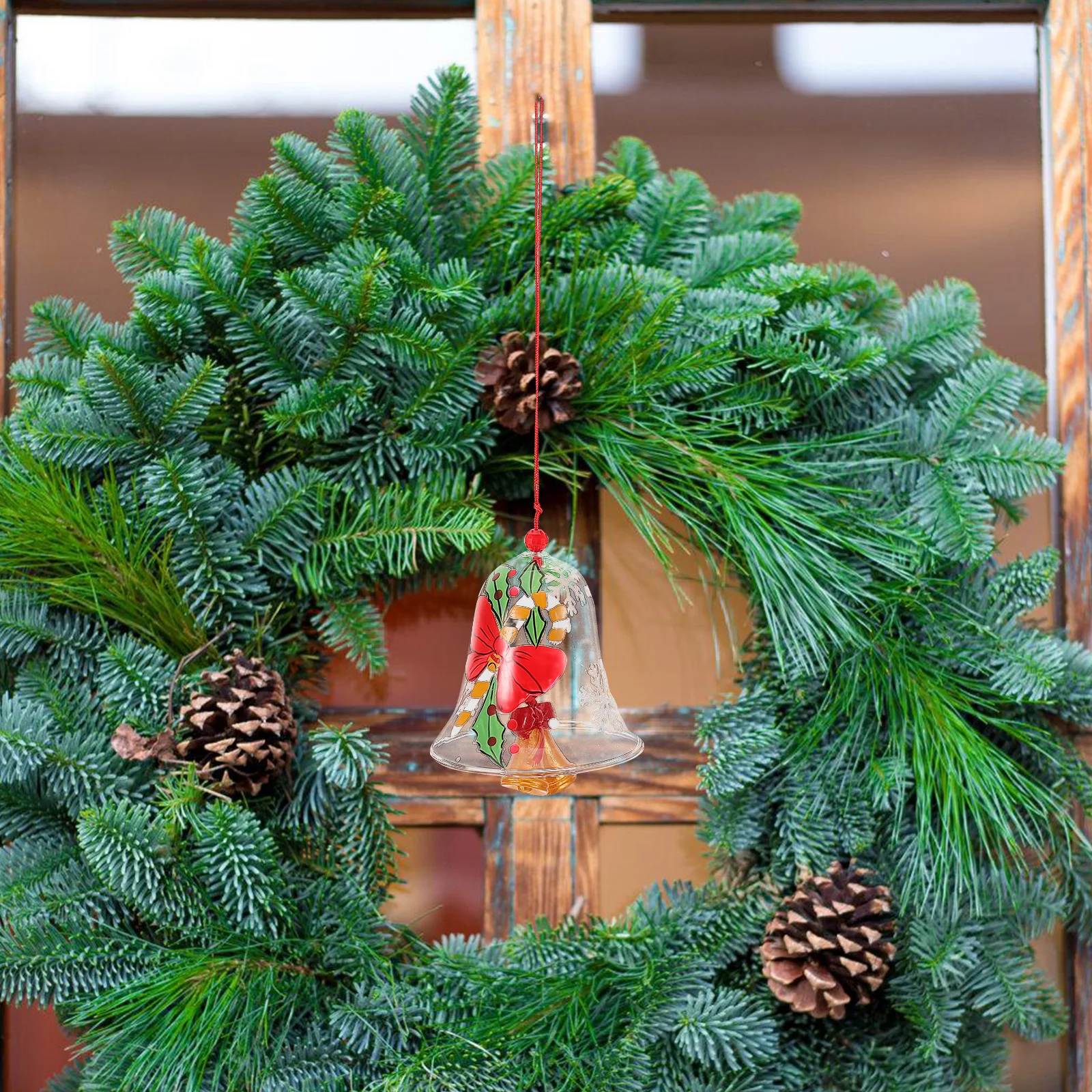 

Chic Glass Wind Chime Pendant for Bedroom Wall Decor Window Hanging Bell Decorative Festival Ornament