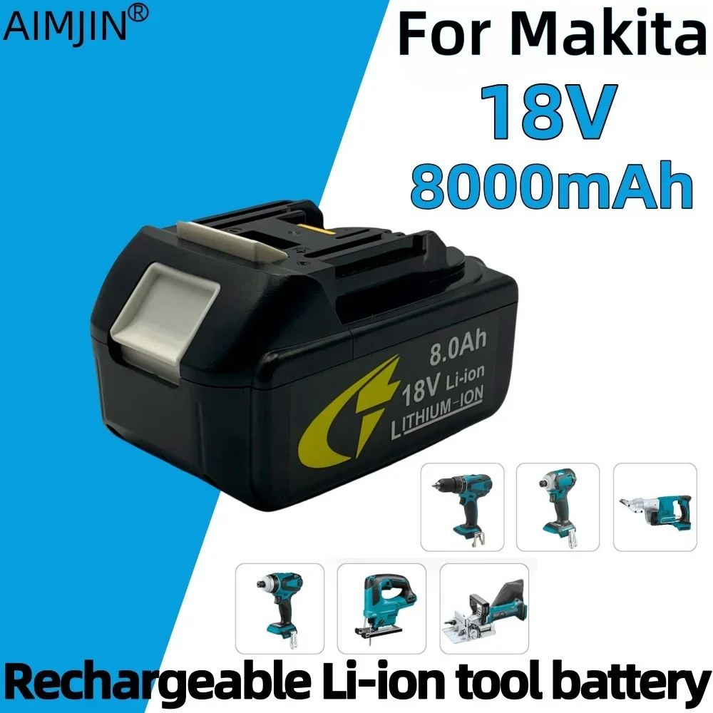 8000mAh for Makita 18V Battery Rechargeable Power Tools Battery 18V makita with LED Li-ion Replacement LXT BL1830 BL1860 BL1850