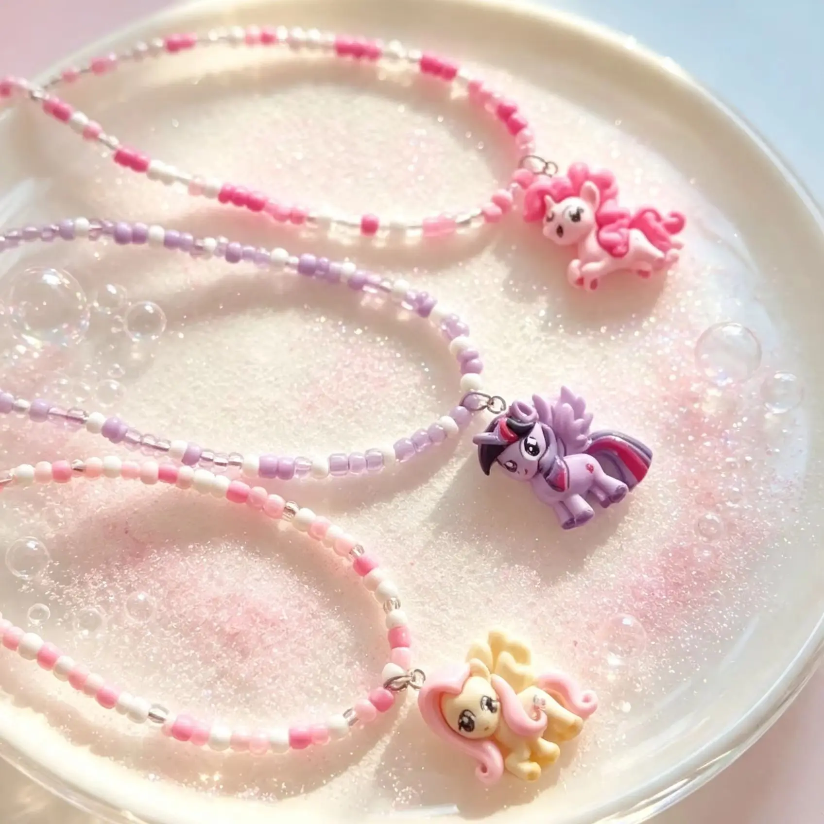 1 pc Cute Cartoon Colorful Bead Necklace - Character Pendant. Creative Gift for Thanksgiving, Christmas, Birthday, and Halloween view 3