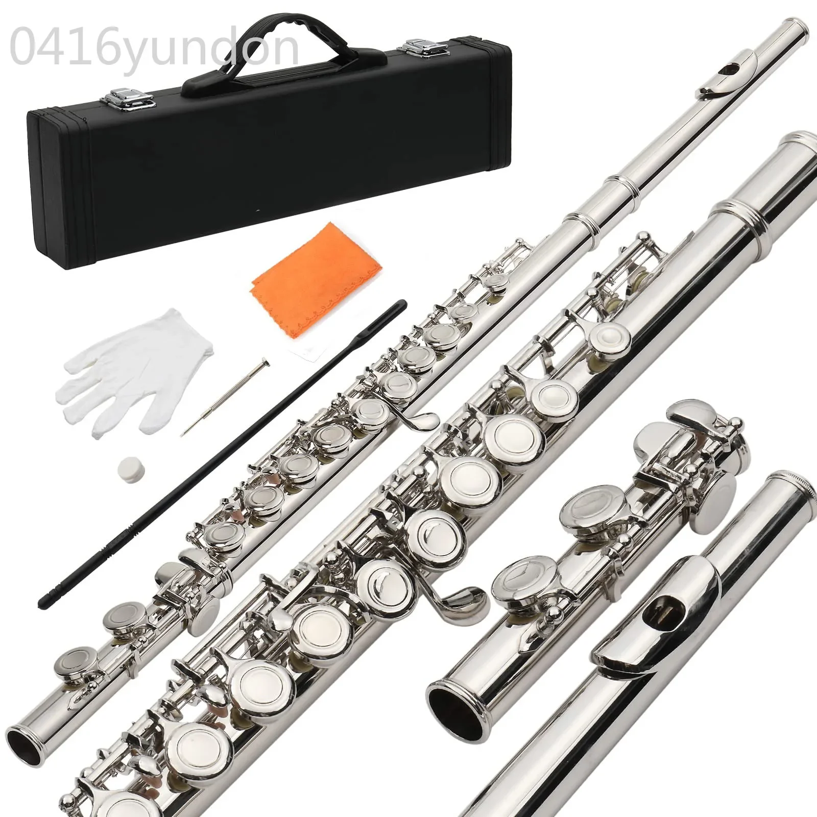 

Pogolab Beginner C Flutes 16 Key Closed Hole Musical Instrument Set Cupronickel