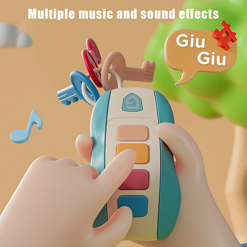 

Kids Pretend Role Play Toy; Musical Car Key Simulation; Educational Baby Toy Perfect for Children's Gift
