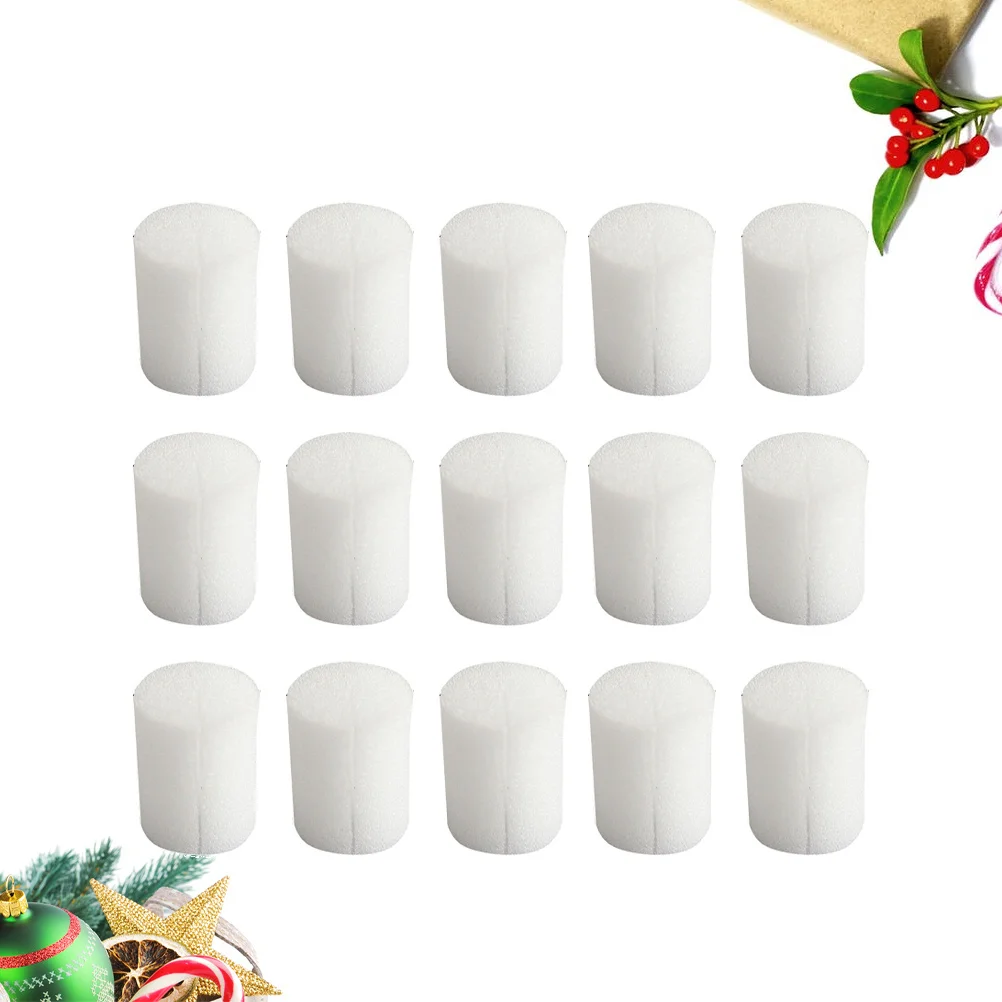 100 قطعة 19 مللي متر كتل إسفنجية لزراعة المائية بدون تربة الزراعة المائية البستنة نمو النباتات شبكة تصميم الجذر تهوية الأبيض