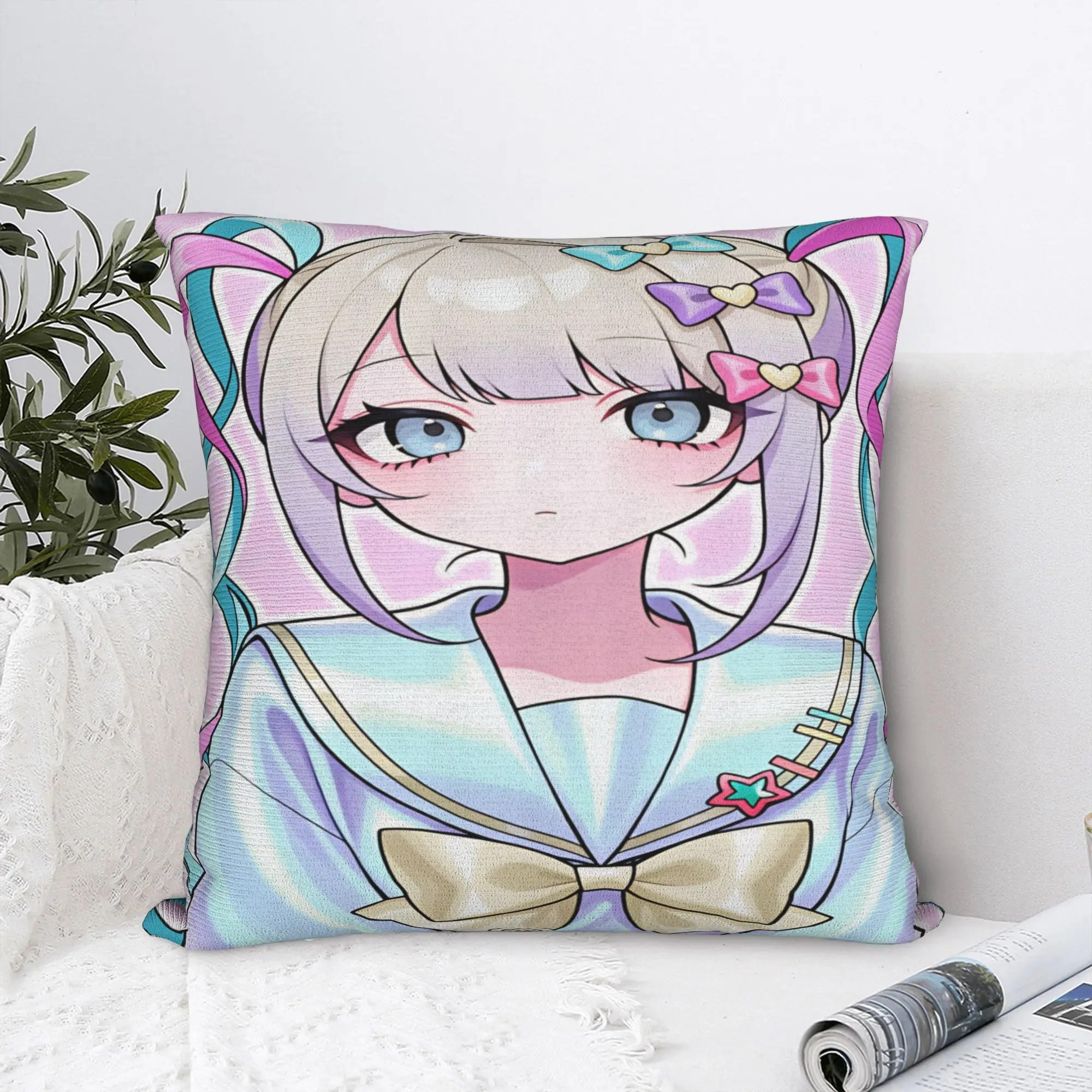 N-Needy Streamer O-Overload KAngel Pillowcases  Funny Pillow Case For Living Room Chair Comfy Pillow Cover