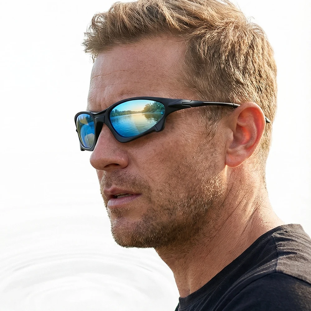 Leichte Sport-Polarisations-Sonnenbrille für Männer und Frauen, Modische Kleine Sportbrille für Outdoor-Aktivitäten wie Radfahren, Laufen, Angeln, Wandern – Detail 1
