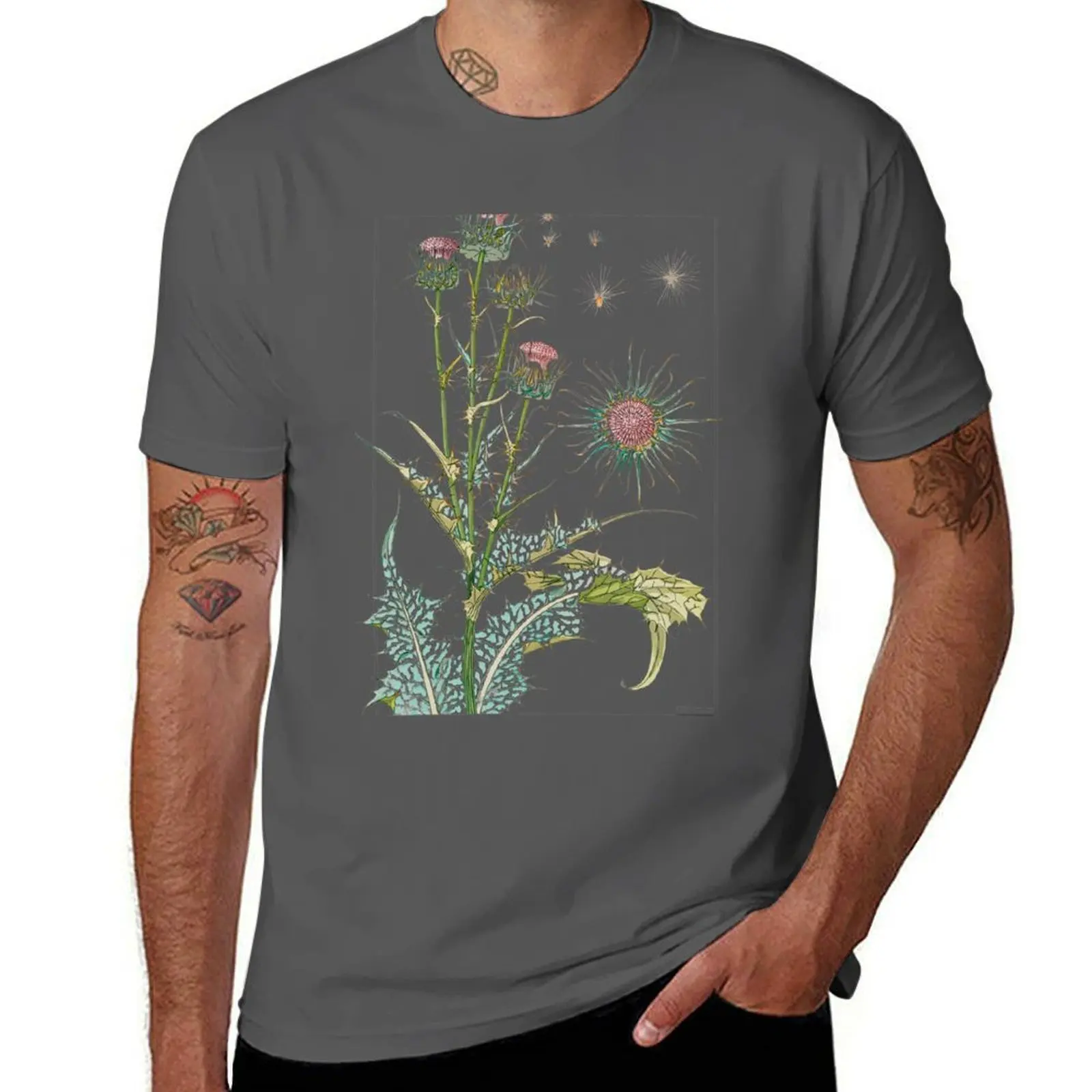 Cottagecore 2: Thistle T-Shirt Moisture Wicking Athletic T-Shirt