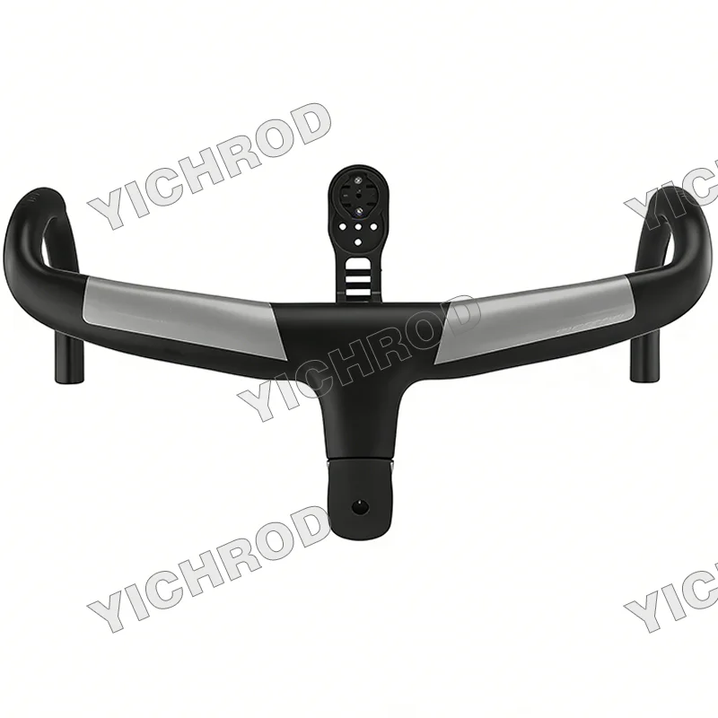 

2025 New Road Handlebar, Internal Cable Routing, DI2 Compatible, 400mm 420mm 440mm Width for Road Bike, with Computer Mount
