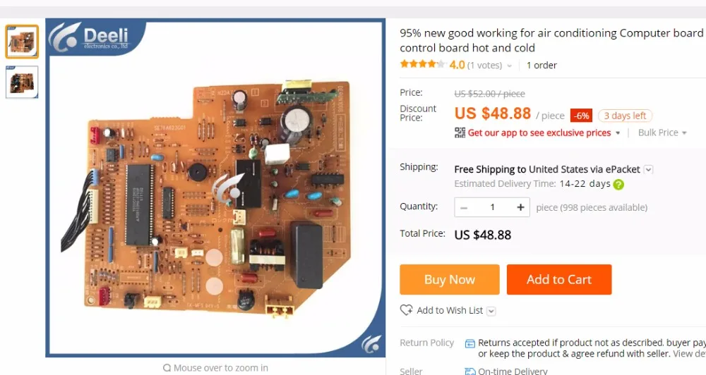 Buen funcionamiento para placa de ordenador de aire acondicionado, placa de control SE76A623G01A SE76A623G01