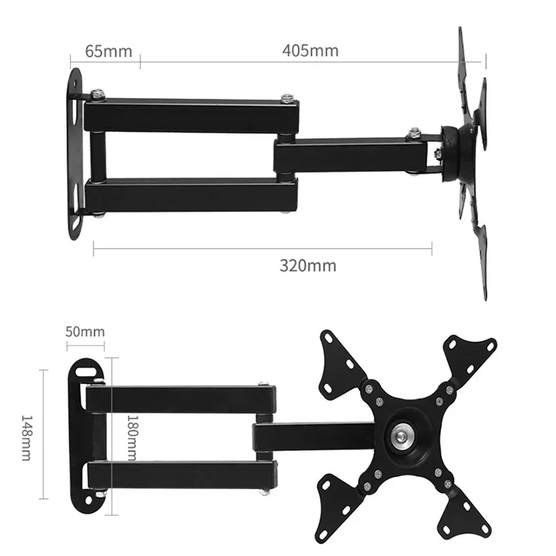 Adjustable 14 to 32 inch TV Frame Holder Stand Multi-function Simplicity Practical Durable Universal TV Wall Mount Bracket