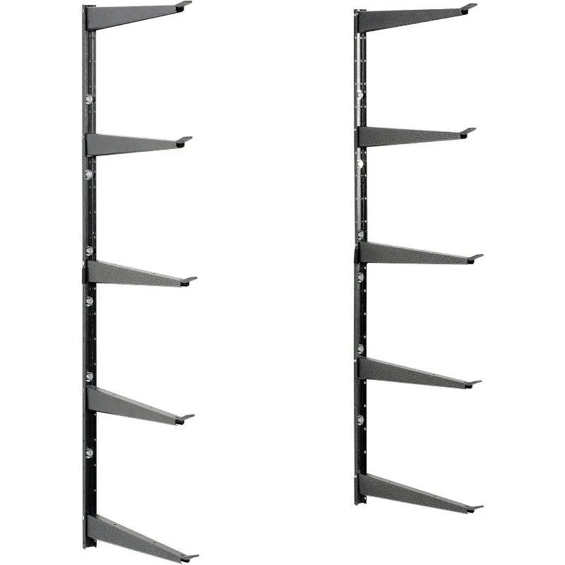 

Heavy Duty Lumber Storage Rack by , Holds Up to 800 lbs - Easy to Install Wood Storage Rack with Fully Adjustable Arms