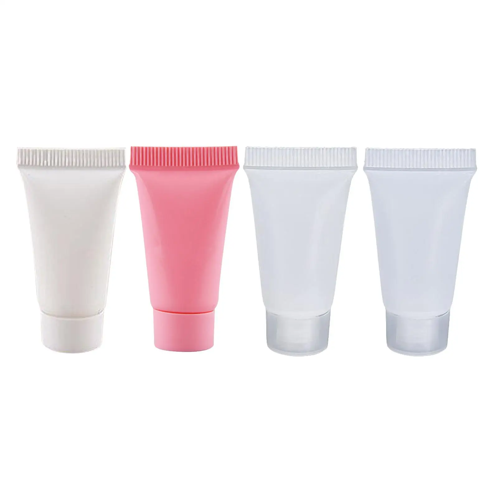 100 Pieces Empty Soft Tubes Bottle 5ml Container for Cosmetic Hand Gel Shampoo