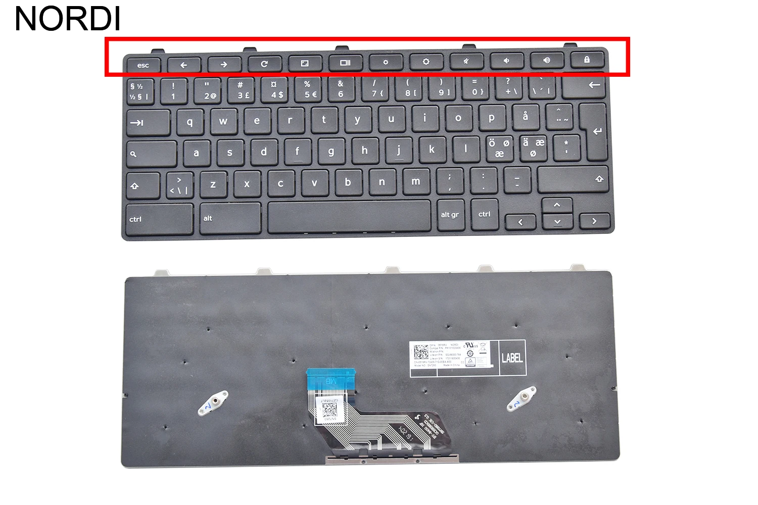 TI/HB/HU/SP/SW/SA/SD/FR/BR/NO language laptop keyboard For Dell Latitude 3180 3189 3380 series laptop keyboard replacement