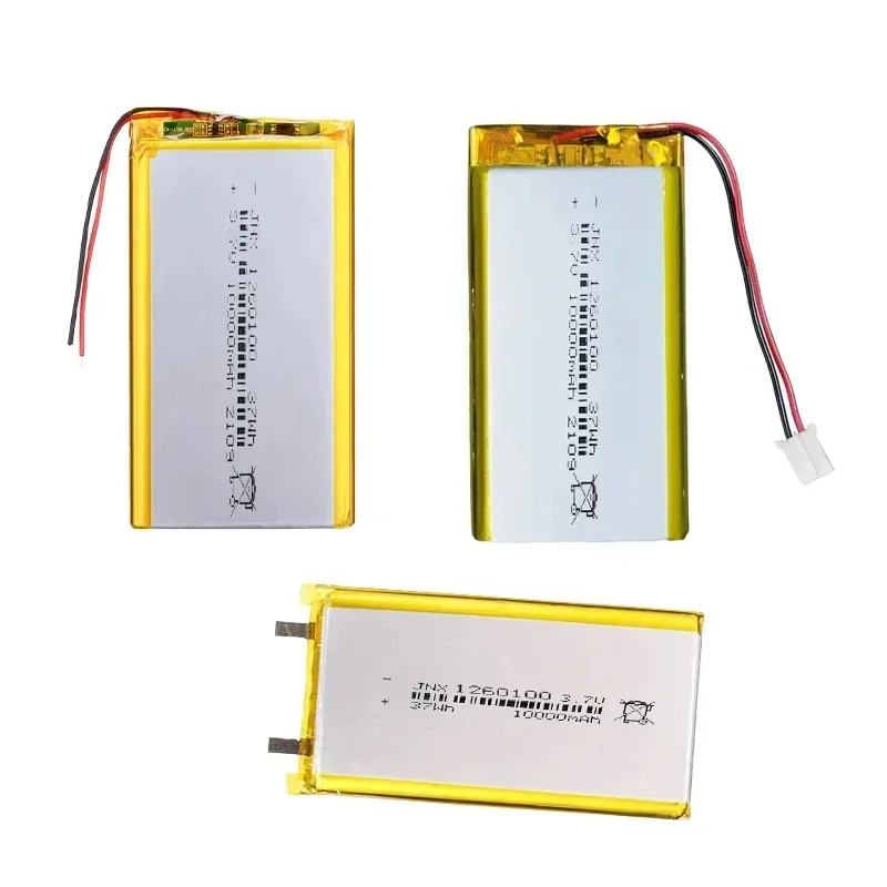 3.7V 10000mAh Oplaadbare Batterij 1260100 Lithium Ion Polymeer Lithium Batterij Voor Solar Light Power Bank Radio GPS