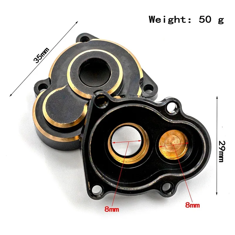 Brass Portal Axle Portal Housing (Outer) Counterweight for RGT EX86190 EX 86190 LC76 1/10 RC Crawler Car Upgrade Parts