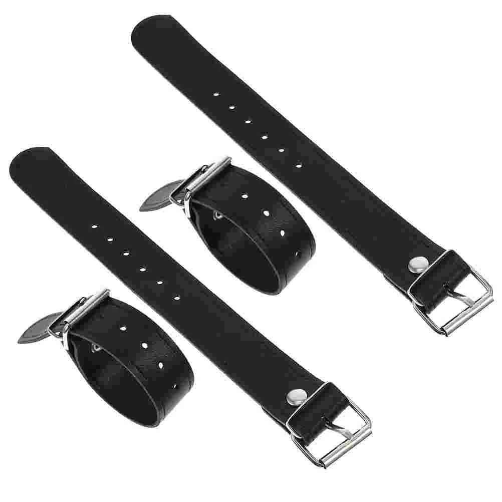 

2 Pairs Bike Basket Straps Replacement Waist Band Cycling Storage Part Black Man While Belt