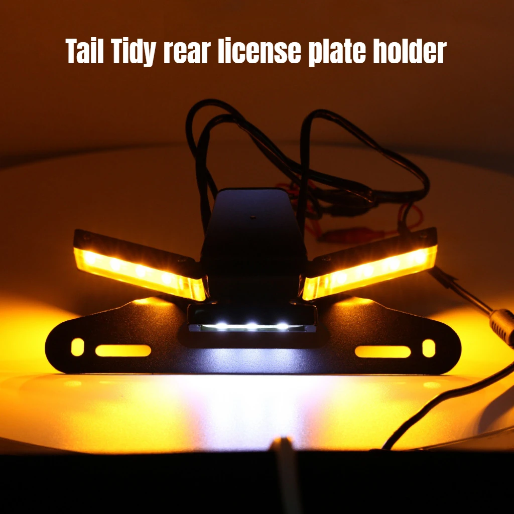 

For Ducati Panigale V4 modification Tail Tidy rear license plate holder and Automatic flip license plate holder One-button start