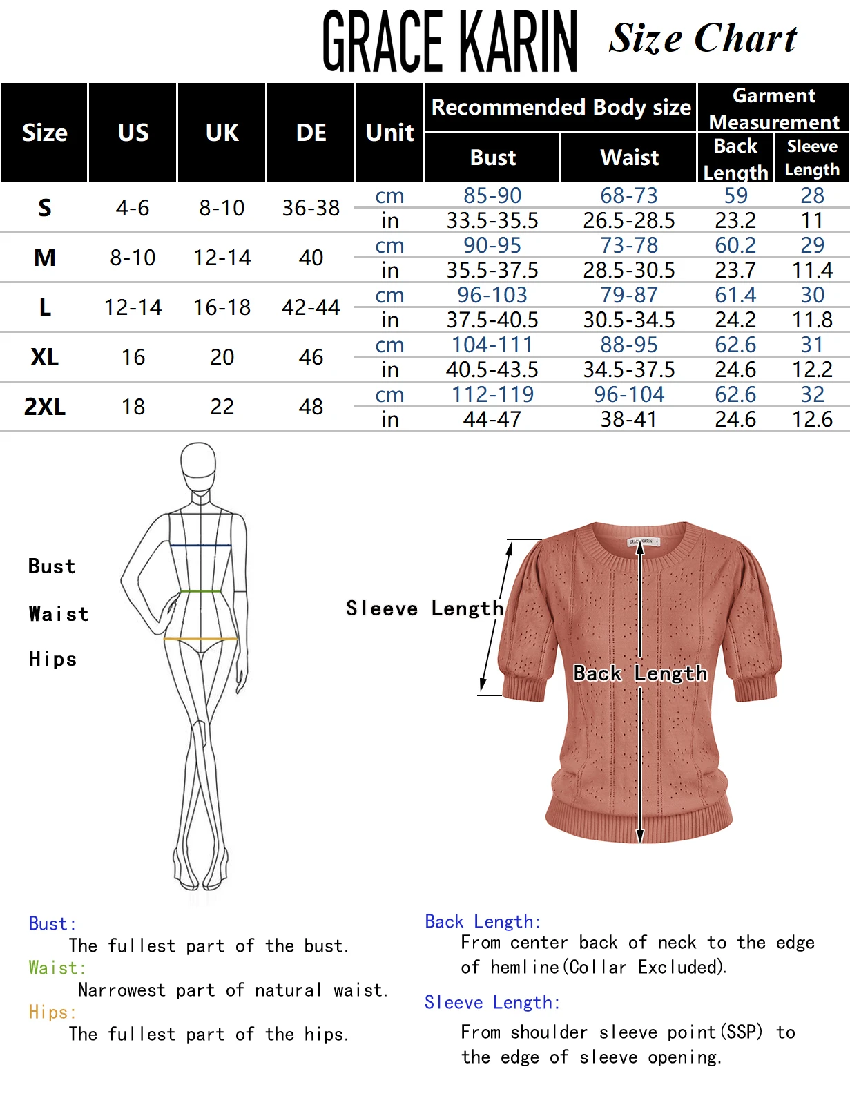 Gk Vrouwen Tops Uitgeholde Getextureerde Trui Gepofte Lente Herfst Korte Mouw Ronde Hals Gebreide Blusas Mujer De Moda