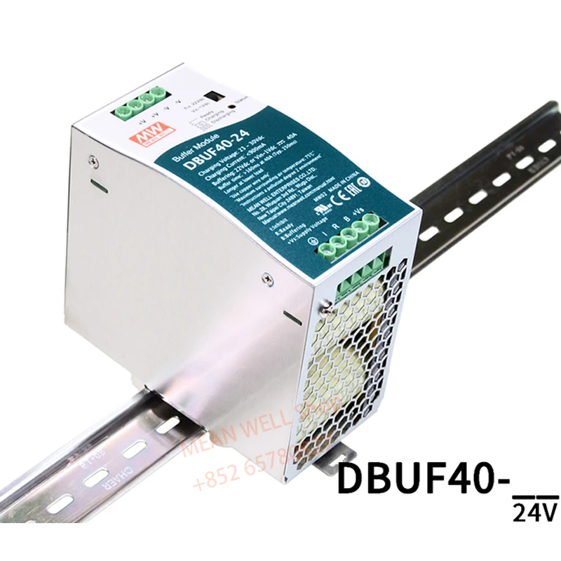 MEAN WELL Switching Power Supply DBUF40-24 24V/40A DIN Rail Type Buffer Module