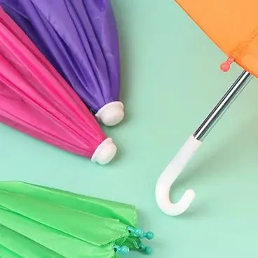 1Pc Cute 22CM Colorful Doll's Umbrellas Toys Rain Gear For 18inch doll Girls Accessories