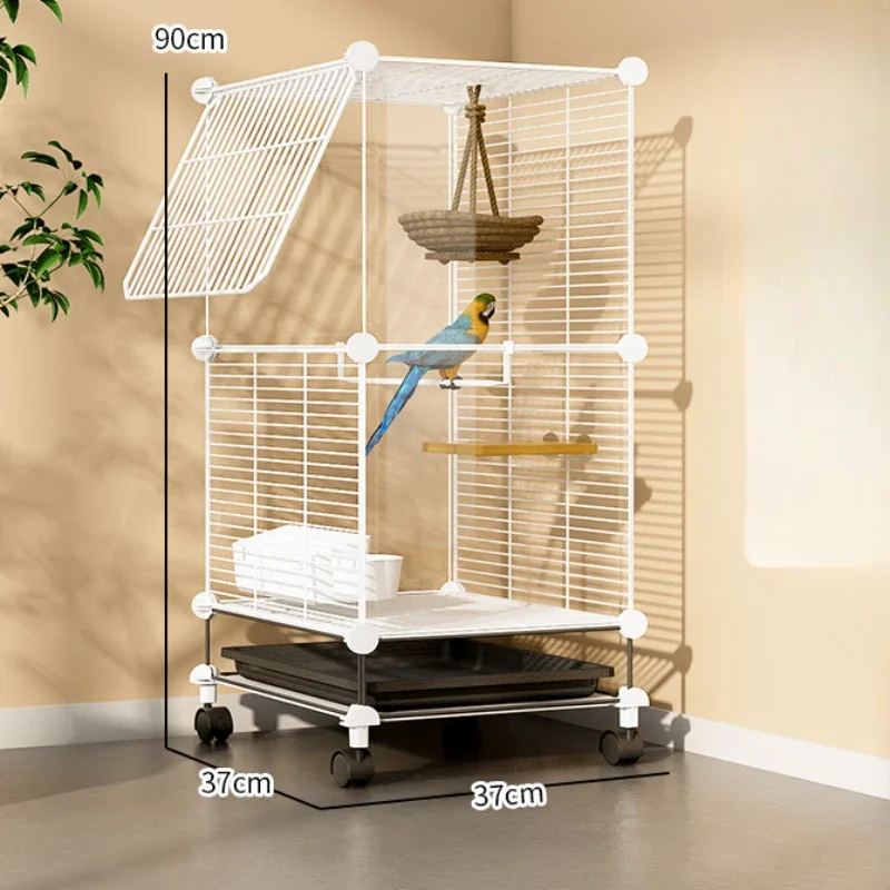 

Portable Large Villa Bird Cages Outdoors Southe Park Luxury Bird Cages Budgie Canary Breeding Jaula Pajaro Pet Products WZ50BC