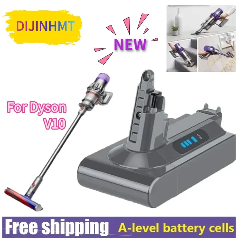 

NEW V10 SV12 Rechargeable Battery 25.2V28000mAh Battery For Dyson V10 Absolute Replaceable Fluffy Cyclone Vacuum Cleaner Battery