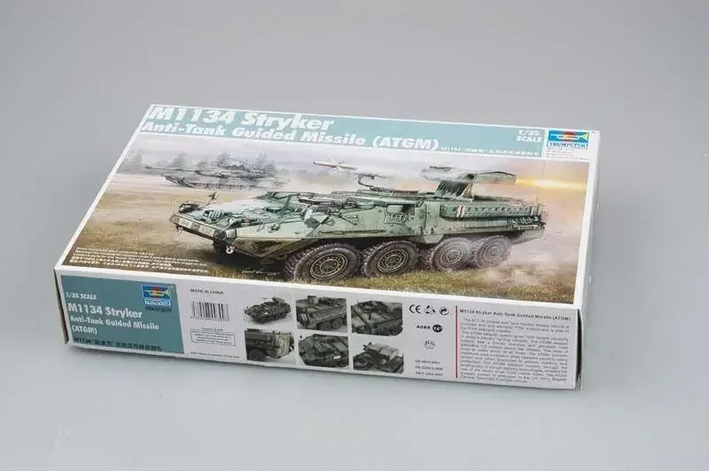 

Модель Trumpeter 00399 1/35 M1134 Stryker Anti- Tank (ATGM) Комплект пластиковой модели для сборки танка