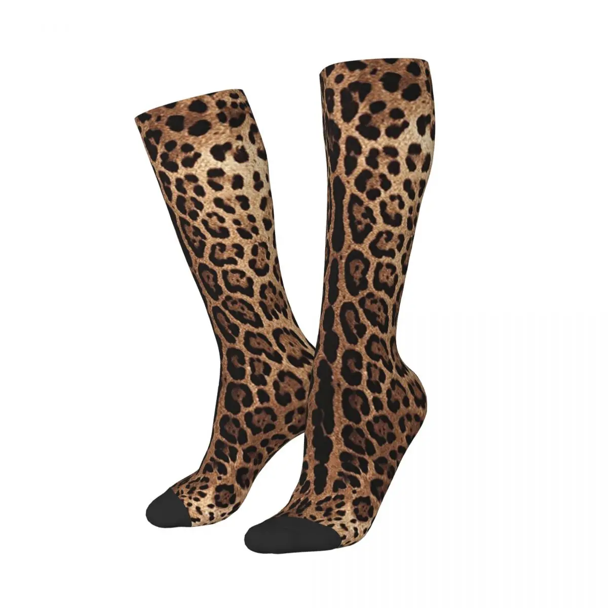 Leopard Print Skin Socks Harajuku Stockings All Season Long Socks Accessories for Man Woman Birthday Present