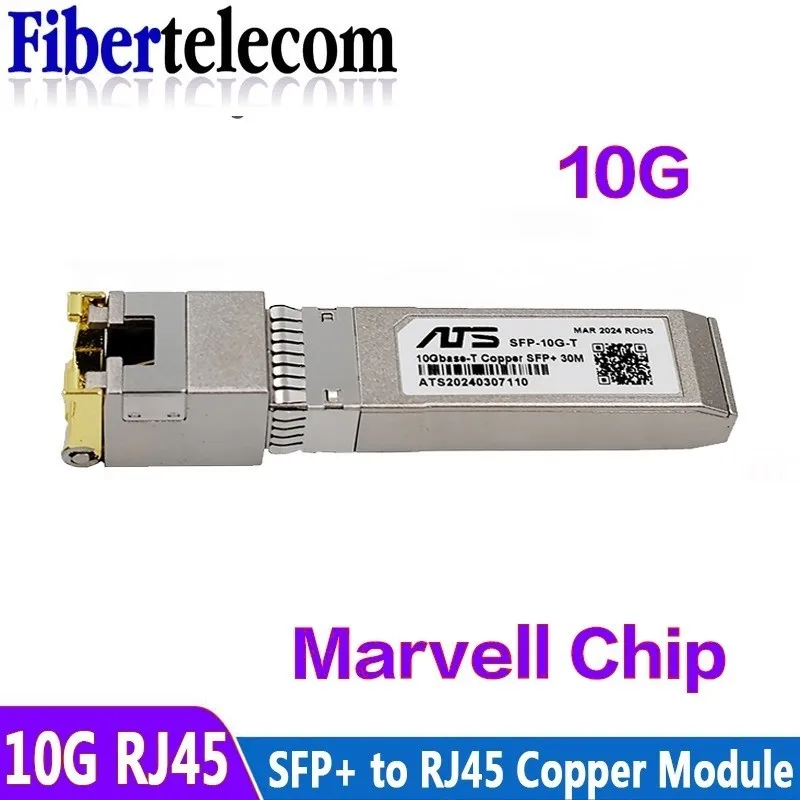 SFP 10G+Base-T GBIC Gigabit Port SFP RJ45 Module Code 2.5G Compatible With Mikrotik Various Switches Ethernet Module