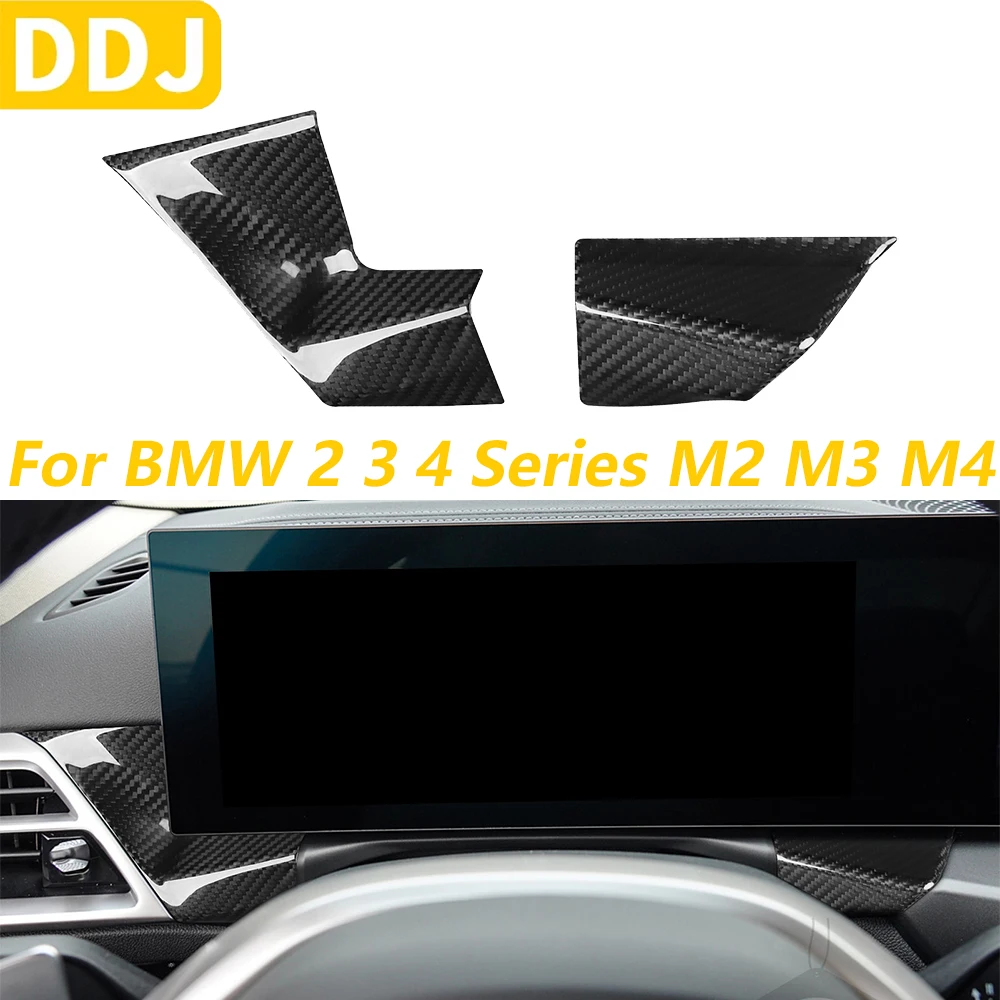 

For BMW 2 3 4 Series G42 G20 G21 G22 G23 G26 M3 M4 G80 G82 M2 G87 Facelift Carbon Fiber Center Display Screen Side Panel Cover