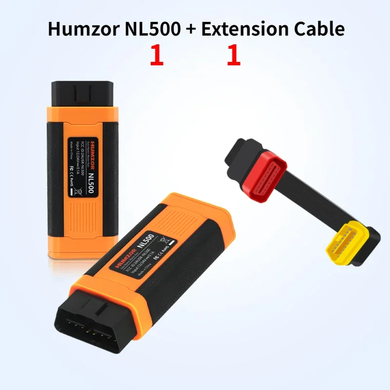 Humzor NL500 Car OBD2 Fault Diagnostic Scanner Tool App Immo Resetting Odometer Manager Key Programming Update of Humzor NL300