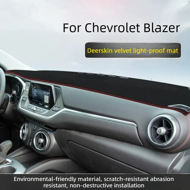 Dashboard Cover Dashmat Anti-UV Heat Insulation Anti-slip Precise Fit Interior Modification Accessories For Chevrolet Blazer