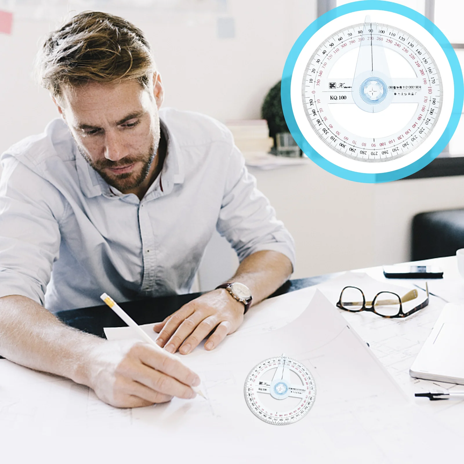 360 Gradenboog Digitale Cirkel Goniasmometer Sjabloon Roterende Gradenboog Kind